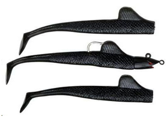 Black Fury Paddle Tail Swimbaits