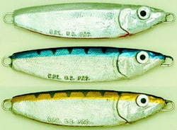 Crippled Herring fishing lure for Bass, Blues, Bonito, Albacore, and Spanish Mackerel